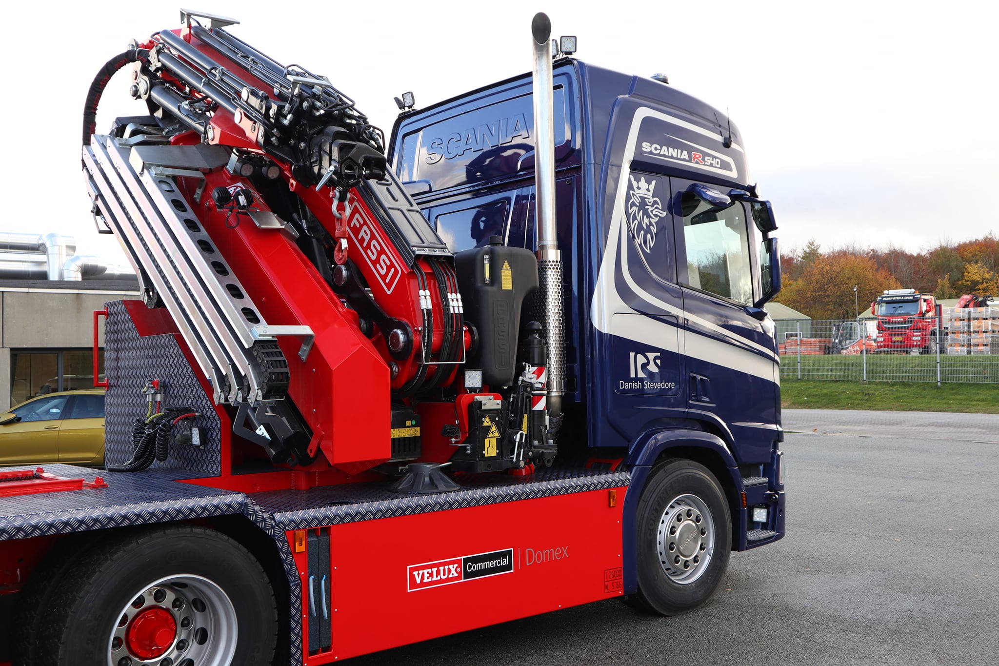 Fassi F710RA.2.27 crane with L426 jib on Scania Fassi Kraner Aps Denmark - Fassi Group